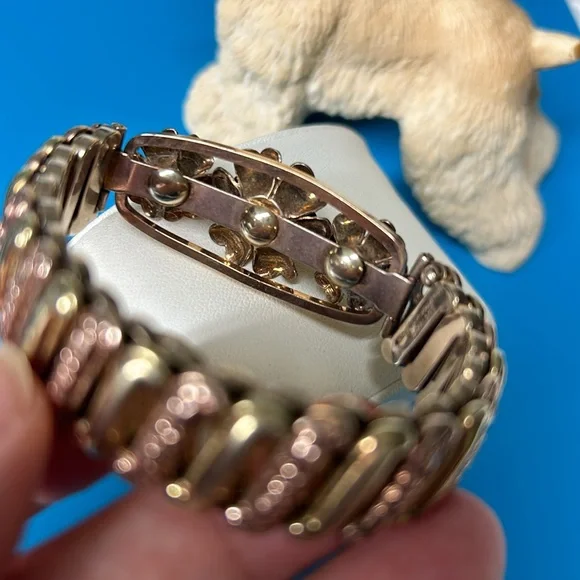 🖤LUSTERN 12K gold on Sterling silver Expansion bracelet